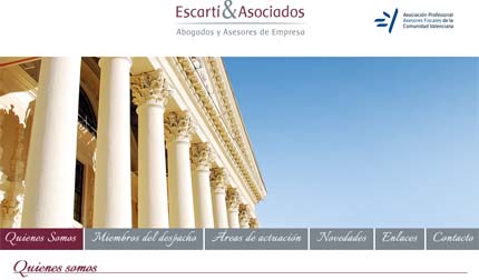 Páginas web - Escartí y Asociados - Abogados