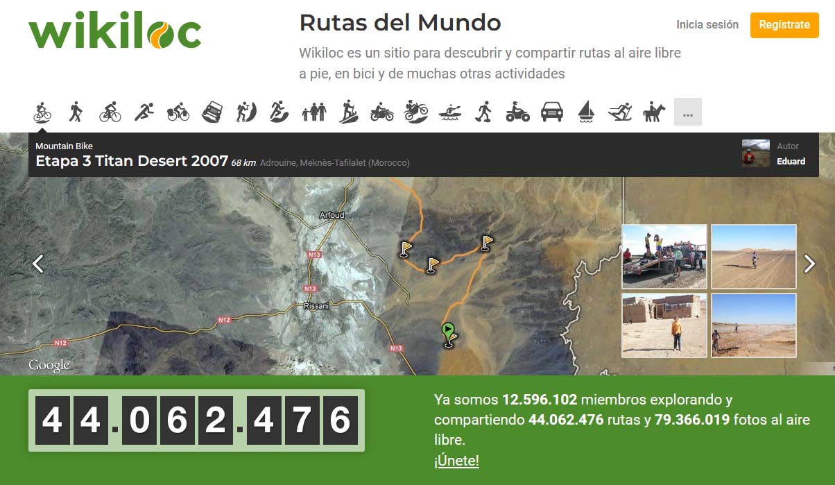 Red social para compartir rutas en entornos naturales