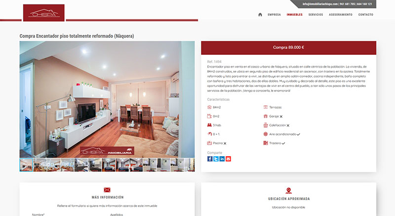 Diseño web inmobiliaria Valencia